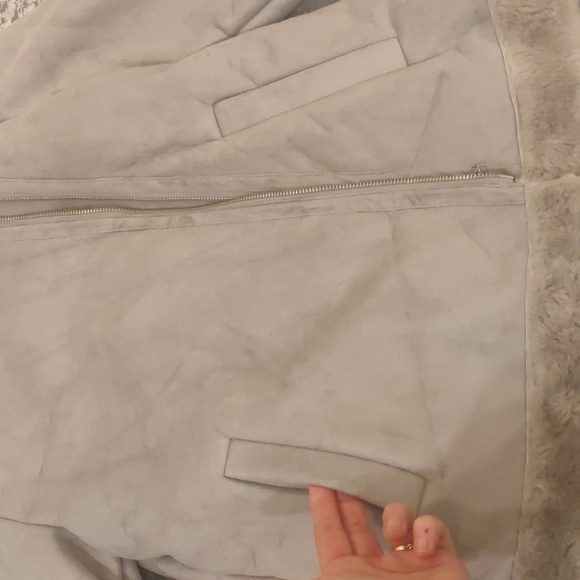Zara Girl Faux Suede Fur Double Face Moto Jacket. Size 11/12 Girl. Size XSWomen - Picture 7 of 7